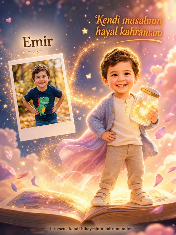 Emir'in Sevgi Kavanozu - Duyguları İfade Etme Kişiye Özel Çocuk Kitabı | MasalSensin