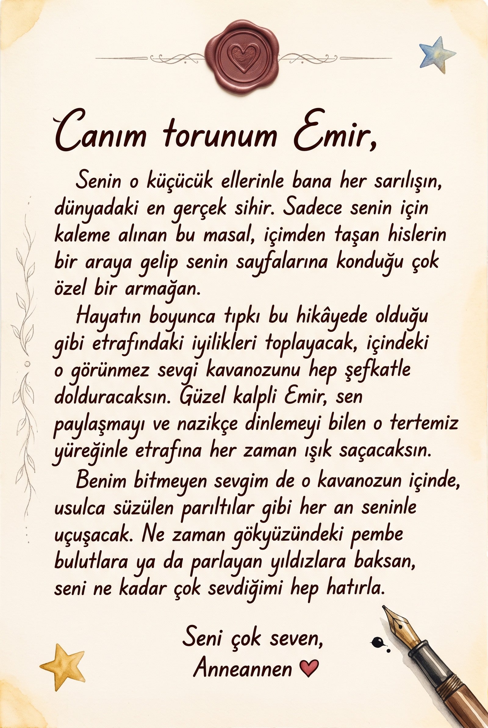 Emir'in Sevgi Kavanozu - Duyguları İfade Etme Kişiye Özel Çocuk Kitabı | MasalSensin