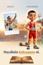 Çocuğun gerçek yüzünden Rüzgarın Oğlu kahramanına dönüşüm anı — kişiselleştirilmiş 3D illüstrasyon teknolojisi