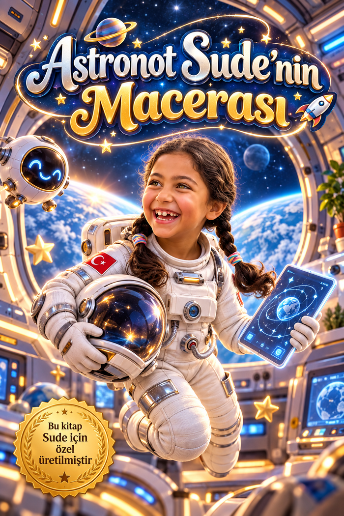 Astronot Sude - Astronot Kişiye Özel Çocuk Kitabı | MasalSensin