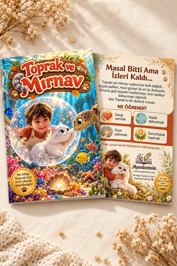 Toprak ve Mırnav ince yumuşak kapaklı kitabın ön ve arka kapağı