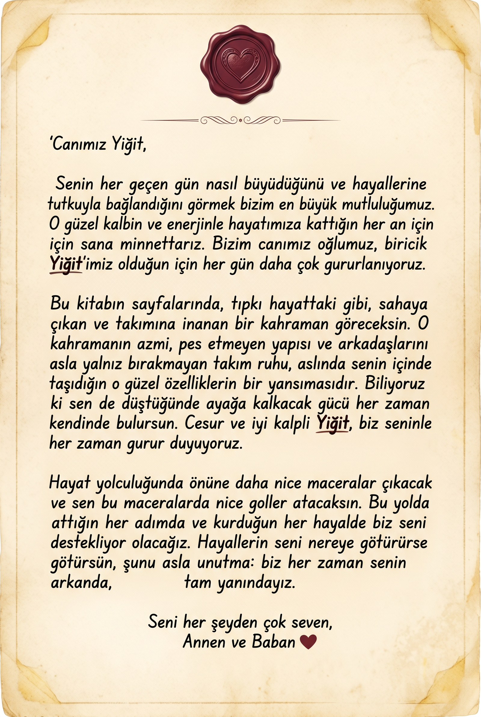 Not Sayfası