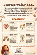 'Zeynep ve Hayal Tohumu' kitabının arka kapağı, duygusal zeka ve yaratıcılık kazanımlarını özetliyor.